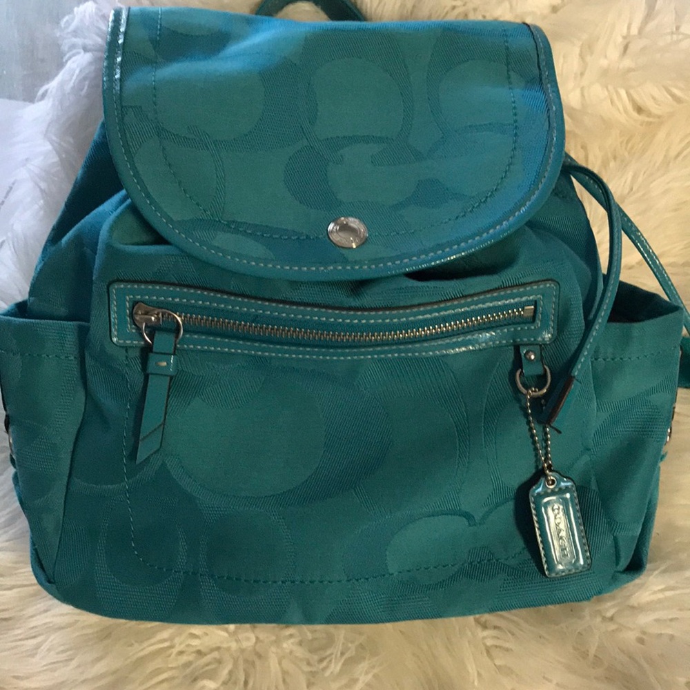 Coach drawstring backpack